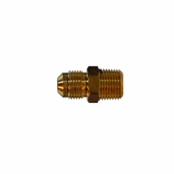38 Outside Diameter Tube 45 Degree SAE Flare x 38 Male Pipe Thread Straight Brass, Midland Industries, Mfr#: 704048-0606