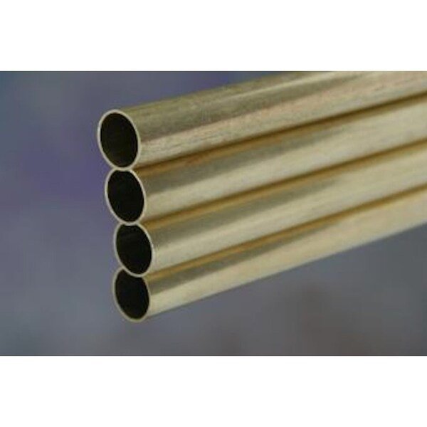 Brass Tube 7/16-in D X 12-in L Round, K&S Precision Metals, Mfr#: 8137