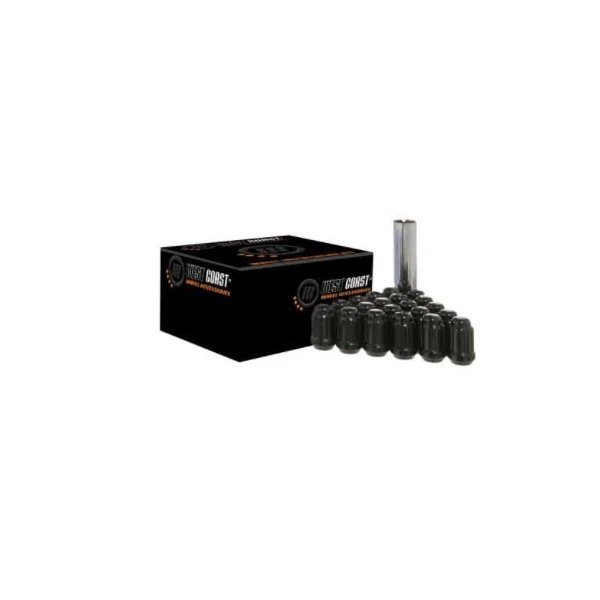 WHEEL INSTALLATION KIT 5 Lug Kit 12 Inch x 20 Thread Size 60 Degree Conical Acorn Spline Drive, Wc Wheel Acc, Mfr#: W55012SB