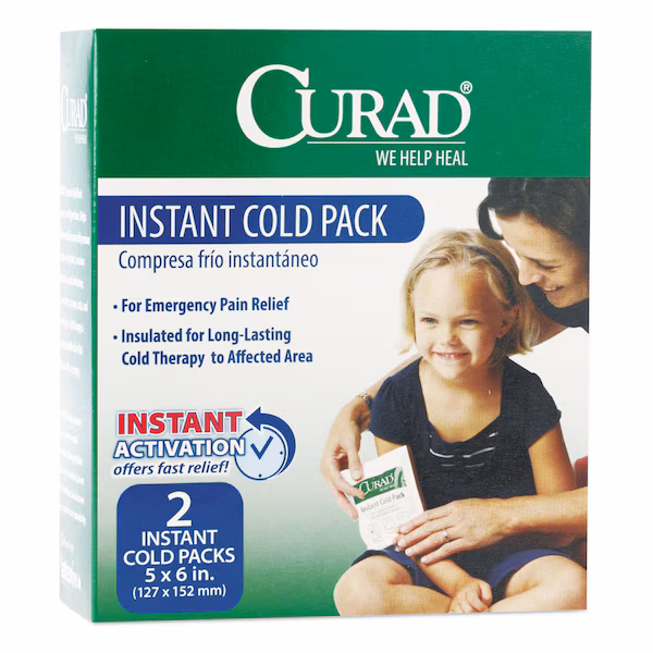 Instant Cold Pack, 5 x 6, PK2, 2PK, Curad, Mfr#: CUR961R