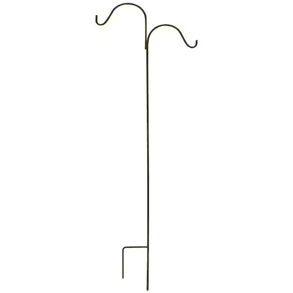 Shepherd Hook, 24 in L, 84 in H, Matte Black Finish, Floor Standing Mounting, Landscapers Select, Mfr#: GB-3091-3L