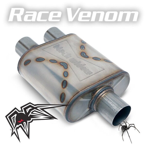 9" Length x 9" Width x 4" Height, Oval, Stainless Steel Case, Single 3" Center Inlet, Black Widow, Mfr#: BWSDR-32