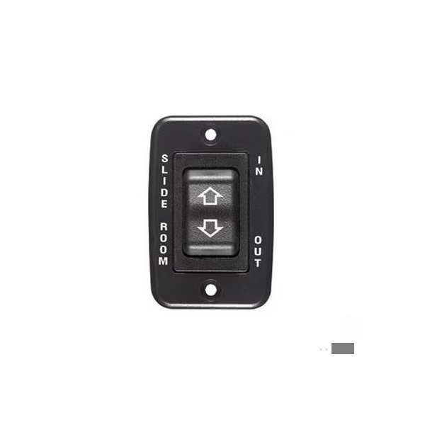 BLK CONTOURED SWITCH - 20 A CONTINUOUS, 40 A PEAK. CUT-OUT 1.85INH X 2.3INW. BEZ, Rv Designer, Mfr#: S141