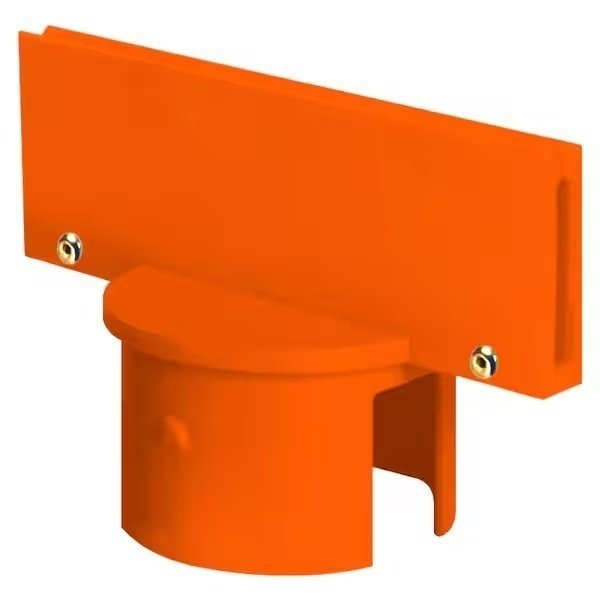 Safety Orange HD Stanchion Sign Adapter, 6PK, Mr. Chain, Mfr#: 93012-6