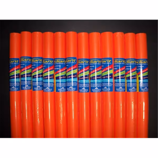Fade Resistant Art Rolls Orange 24 In. X 12 Ft. 12 Pack, 12PK, Riteco Raydiant, Mfr#: 80021