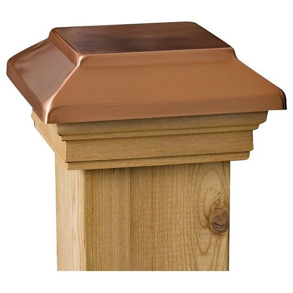 Maine Ornamental 72302 Post Cap, 3-1/2 x 3-1/2 in Post/Joist, Plateau Top, 4 in L, 4 in W, Maine Ornamental, Mfr#: 72302