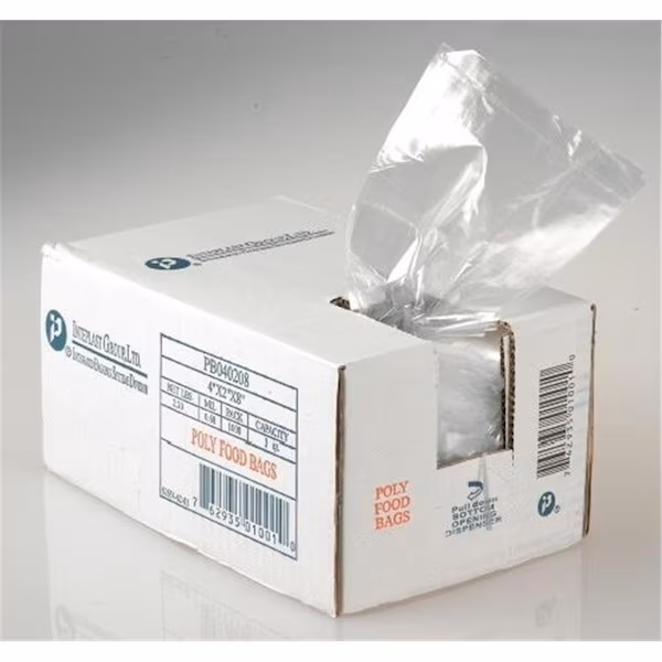 Poly Bag 10 in. W x 4 in. G x 20 in. L, Inteplast Group, Mfr#: IBS PB100420R