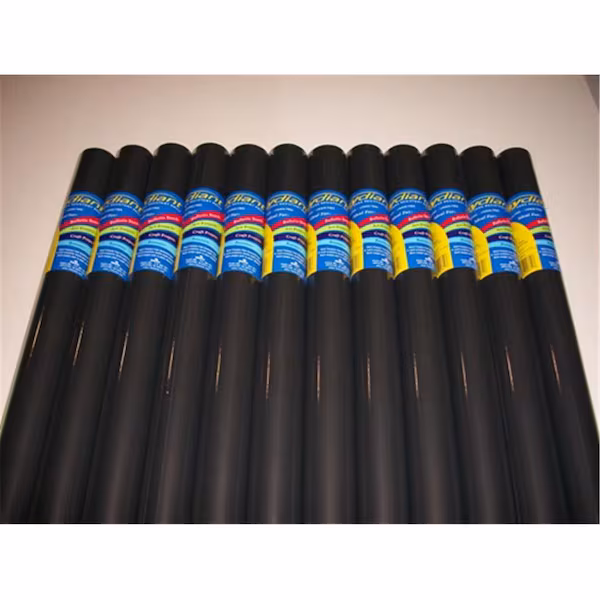 Fade Resistant Art Rolls Black 24 In. X 12 Ft. 12 Pack, 12PK, Riteco Raydiant, Mfr#: 80141