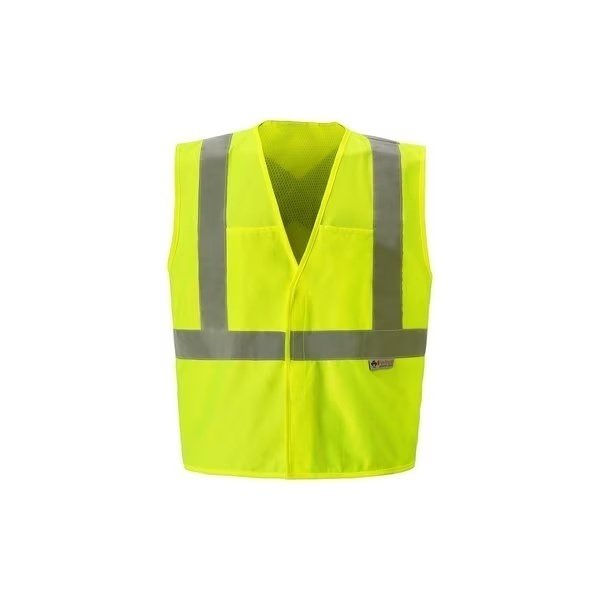 Flame Retardant Safety Vest, Medium, Lime, Class 2, 2W International, Mfr#: FR150C-2 M