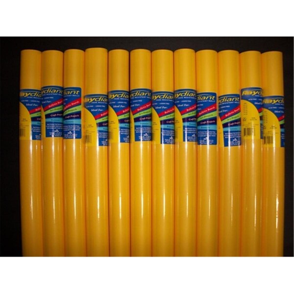 Fade Resistant Art Rolls Canary Yellow 36 In. X 30 Ft. 12 Pack, 12PK, Riteco Raydiant, Mfr#: 80016