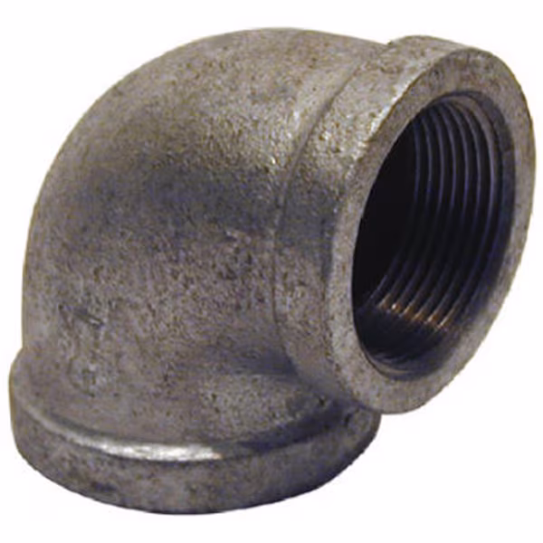 G-REL1210 1.25 x 1 in. Galvanized Reducing Elbow- 90 Degree