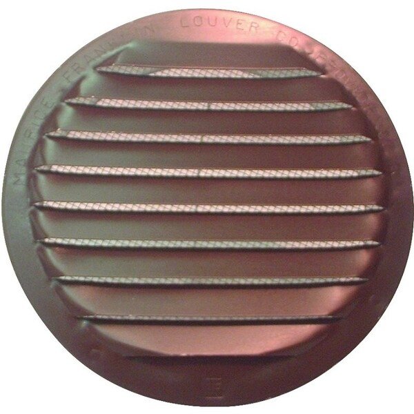 RLB100 4 Screen Louver, 458 in W, Aluminum, Brown, Maurice Franklin, Mfr#: RLB-100 4"