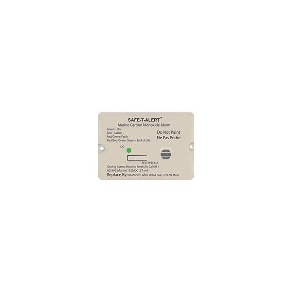 Flush Mount Detector Alerts To Leak With Beeping Without Digital Display 138 Volt DC White, Mti Industry, Mfr#: 62-542-WT-MARINE