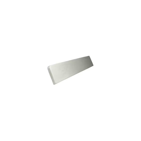 Left Handed Side Splash, 19 in OAL, 312 in OAW, 34 in OAH, Marble, Solid White, Fgi, Mfr#: WS19L