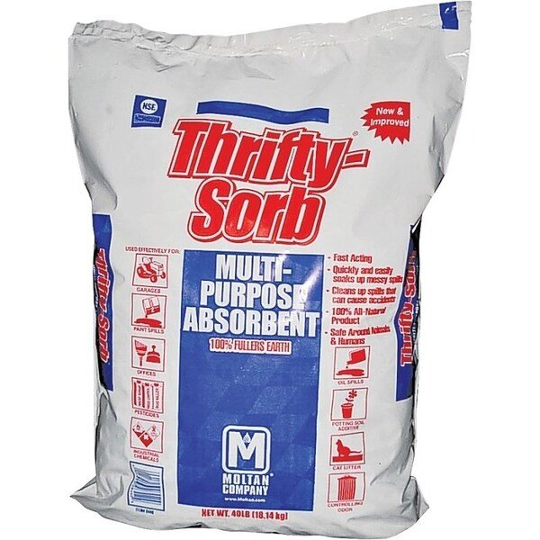 EP Minerals 8440 Premium Granular Absorbent, Solid, Odorless, 40 lb Poly Bag, Ep Minerals, Mfr#: 8440