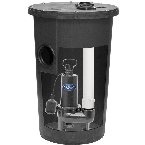 Simplex Sewage Ejector Tank Kit with Tethered Float, Superior, Mfr#: 93015