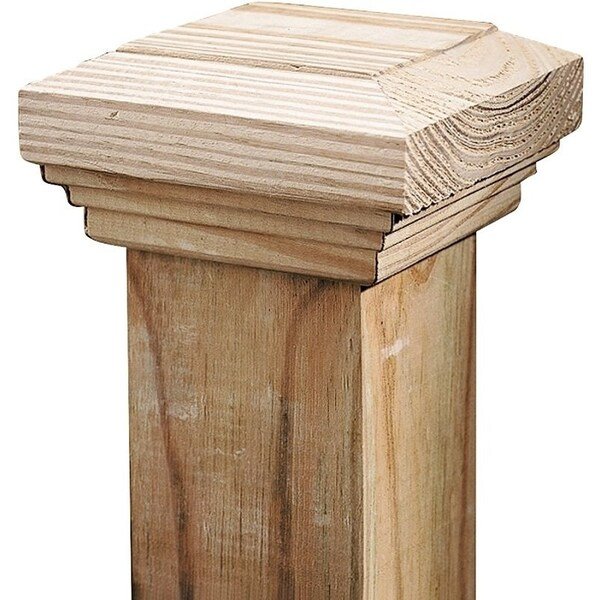 UPF 106086 Post Cap, 3-1/2 x 3-1/2 in Post/Joist, 4 in L, 4 in W, Upf, Mfr#: 106086
