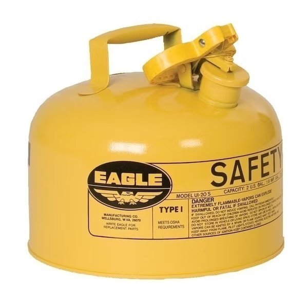 2 1/2 gal Yellow 24-Gauge Galvanized Steel, Eagle, Mfr#: UI25SY