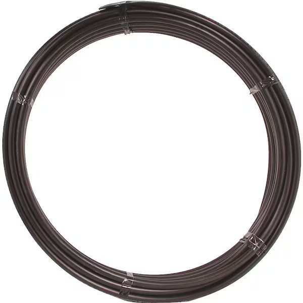 Pipe Tubing, 114 in, Plastic, Black, 300 ft L, Cresline, Mfr#: 18130
