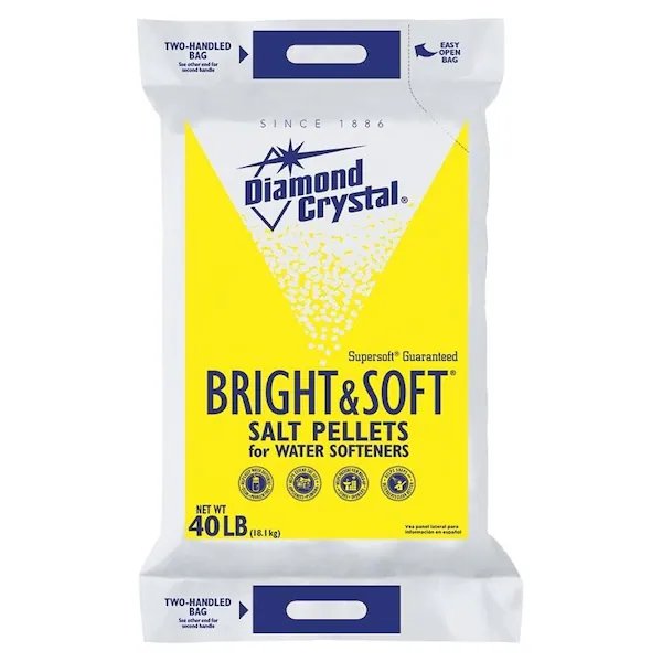 Cargill Diamond Crystal Bright & Soft 100012407 Salt Pellets, 40 lb Bag, Cargill, Mfr#: 100012407