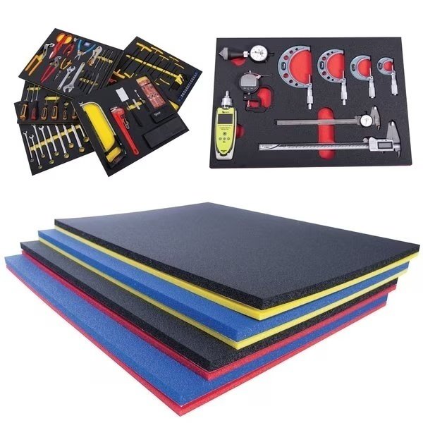 Tool Box Foam Insert 2 Color 12.750in x 22.125in Black Top / Yellow Bottom, 5S Supplies, Mfr#: TSF-1222-BLKY