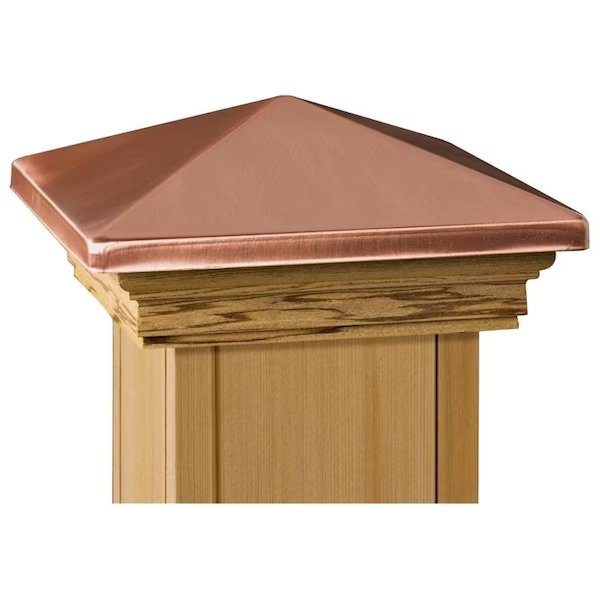 Maine Ornamental 72219 Post Cap, 5-1/2 x 5-1/2 in Post/Joist, High-Point Top, 6 in L, 6 in W, Maine Ornamental, Mfr#: 72219