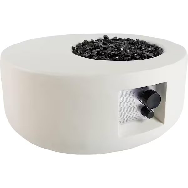 26in Carlisle MGO Propane Fire Pit Table with Glass Beads and Cover, Bluegrass Living, Mfr#: HF26900