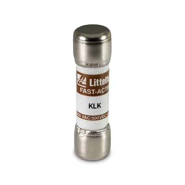 Midget Fuse, KLK Series, Fast-Acting, 3A, 600V AC, Non-Indicating, Littelfuse, Mfr#: KLK003