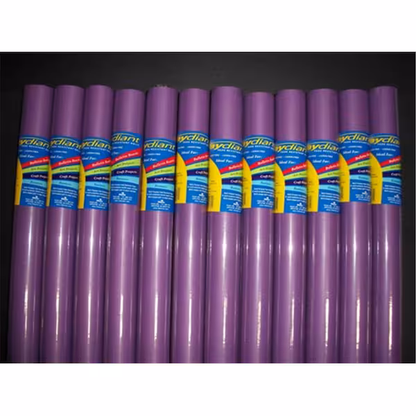 Fade Resistant Art Rolls Purple 18 In. X 50 Ft. 12 Pack, 12PK, Riteco Raydiant, Mfr#: 80055
