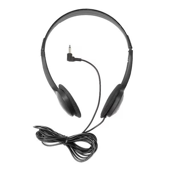 Mono Headphones, 6 Ft. Cord With Plastic Headphone, Crest Healthcare, Mfr#: 115126