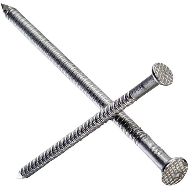 Deck Nail, 6D, 2 in L, 304 Stainless Steel, Bright, Full Round Head, Annular Ring Shank, 1 lb, Simpson Strong-Tie, Mfr#: S6PTD1