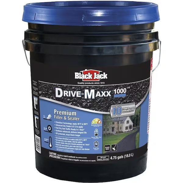 DriveMaxx 1000 6455930 Premium Filler and Sealer, Liquid, Black, 475 gal Pack, Black Jack, Mfr#: 1663954