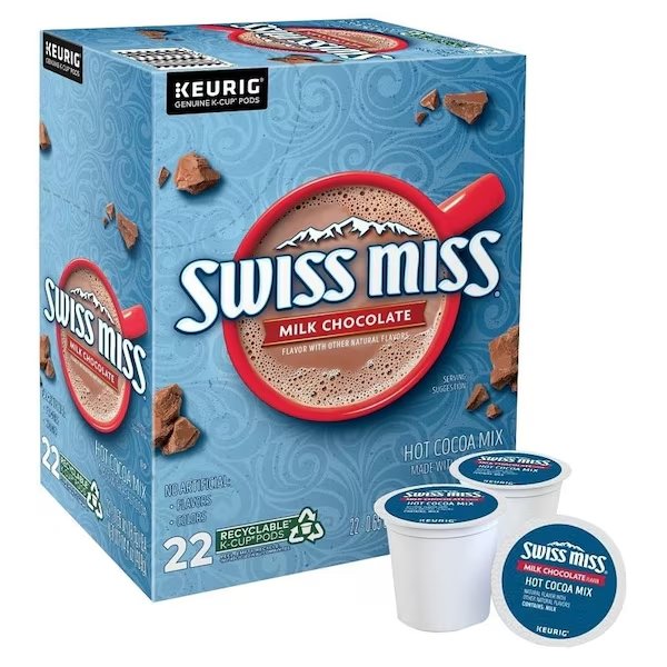Hot Cocoa KCup Pod, Milk Chocolate Flavor, Yes Caffeine Box, Keurig, Mfr#: 5000345150