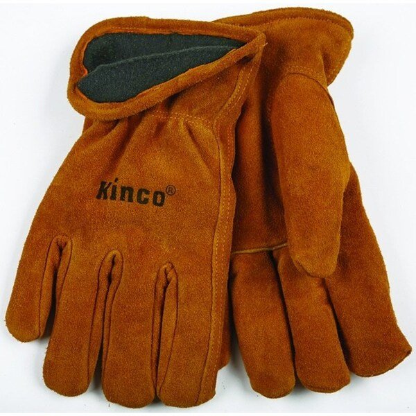 HighDurability Driver Gloves, Men's, L, 5 in L, Keystone Thumb, EasyOn Cuff, Cowhide Leather, Heatkeep, Mfr#: 50RL-L