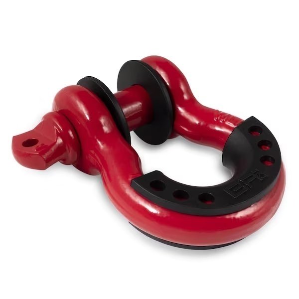 3/4 RED D-RING WITH ISOLATORS(SINGLE), Body Armor 4X4, Mfr#: 3204