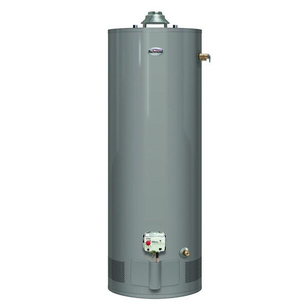 Essential Series Gas Water Heater, Liquid Propane, 40 gal Tank, 67 gph, 32000 Btuhr BTU, Richmond, Mfr#: 6G40-32PF3