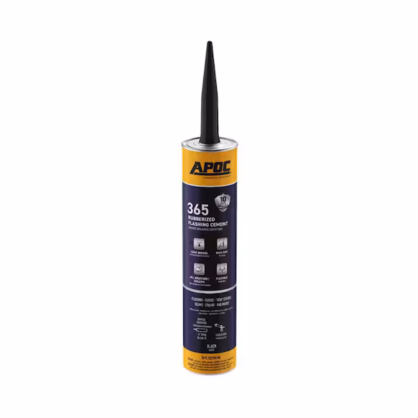 Rubr-Seal Gloss Black Rubber Roof & Flashing Cement 10.1 oz, Black Jack, Mfr#: 6148-9-62