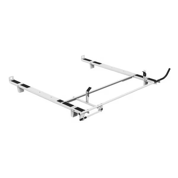 Rain Gutter Mount Adjustable Powder Coated White Steel Curb Side Only, Kargomaster, Mfr#: 4082L