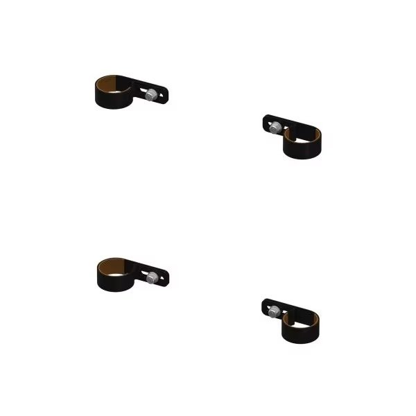 For Mounting to Pro III Rack Black Set of 4, Kargomaster, Mfr#: 31080C