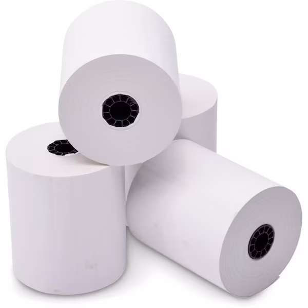 3.125 in. Thermal Print Paper Receipt Roll, White, Artisanat Usa, Mfr#: AR2656412