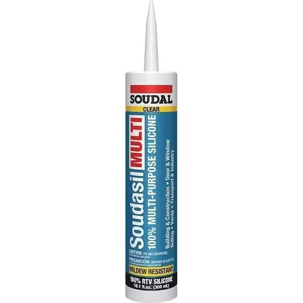 Soudasil Multi Sealant, Clear, 24 hr Curing, 35 to140 deg F, 101 oz Cartridge, Soudal, Mfr#: 146893