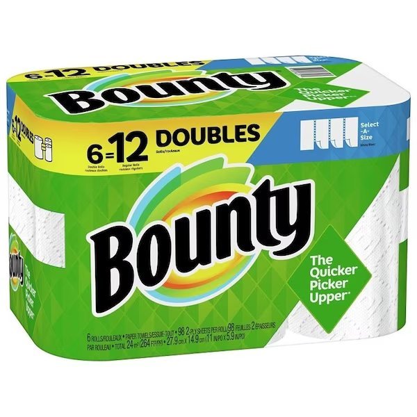 Paper Towel, 11 in L, 2Ply, Bounty, Mfr#: 66557