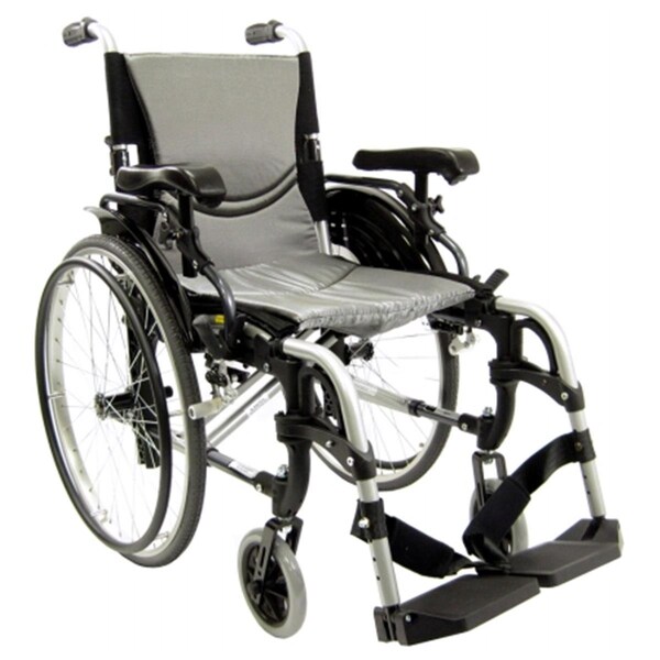 Ergonomic Wheelchair-Pearl Silver, Karman Healthcare, Mfr#: S-Ergo305Q18SS