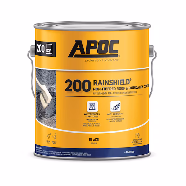 Gloss Black Asphalt Roof Coating 1 gal, Black Jack, Mfr#: 6025-9-34