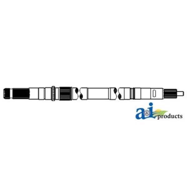 Shaft, PTO 540 RPM 2.3" x2.2" x13.3", A & I Products, Mfr#: A-66184DA