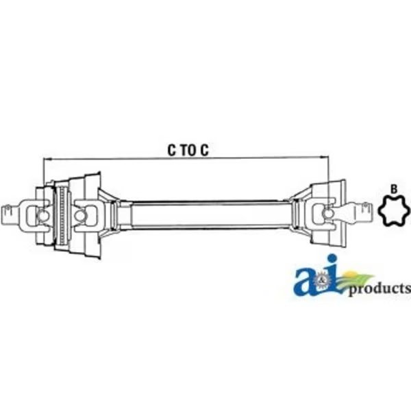 Complete Constant Velocity Shafts 0" x0" x0", A & I Products, Mfr#: A-WC584819A