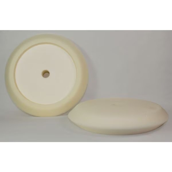 Hi Buff 8" Heavy Cut White Slant Foam, Hti, Mfr#: HB 100