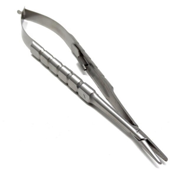 Castroviejo Needle Holder 5.5" Straight, Round Handle, A2Z Scilab, Mfr#: A2Z-ZR595
