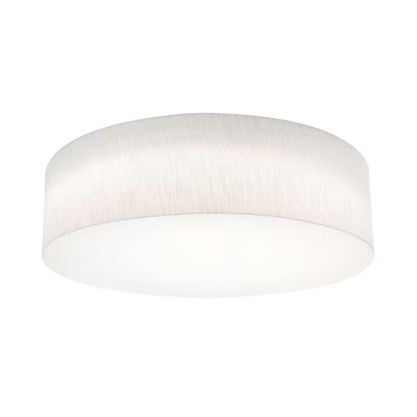 Anton 24in. Medium Base Flush Mount, Linen White Shade, Afx, Mfr#: ANF2432MB-LW