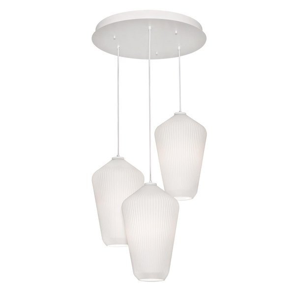 Lola Medium Base Triple Pendant, Afx, Mfr#: LOLP11WHRND3